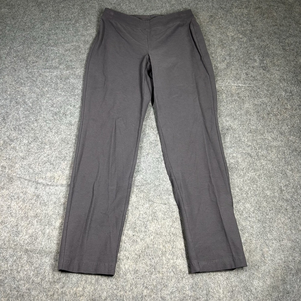 Eileen Fisher Pants Womens XS Gray Viscose Tapered Stretch Career Capsule